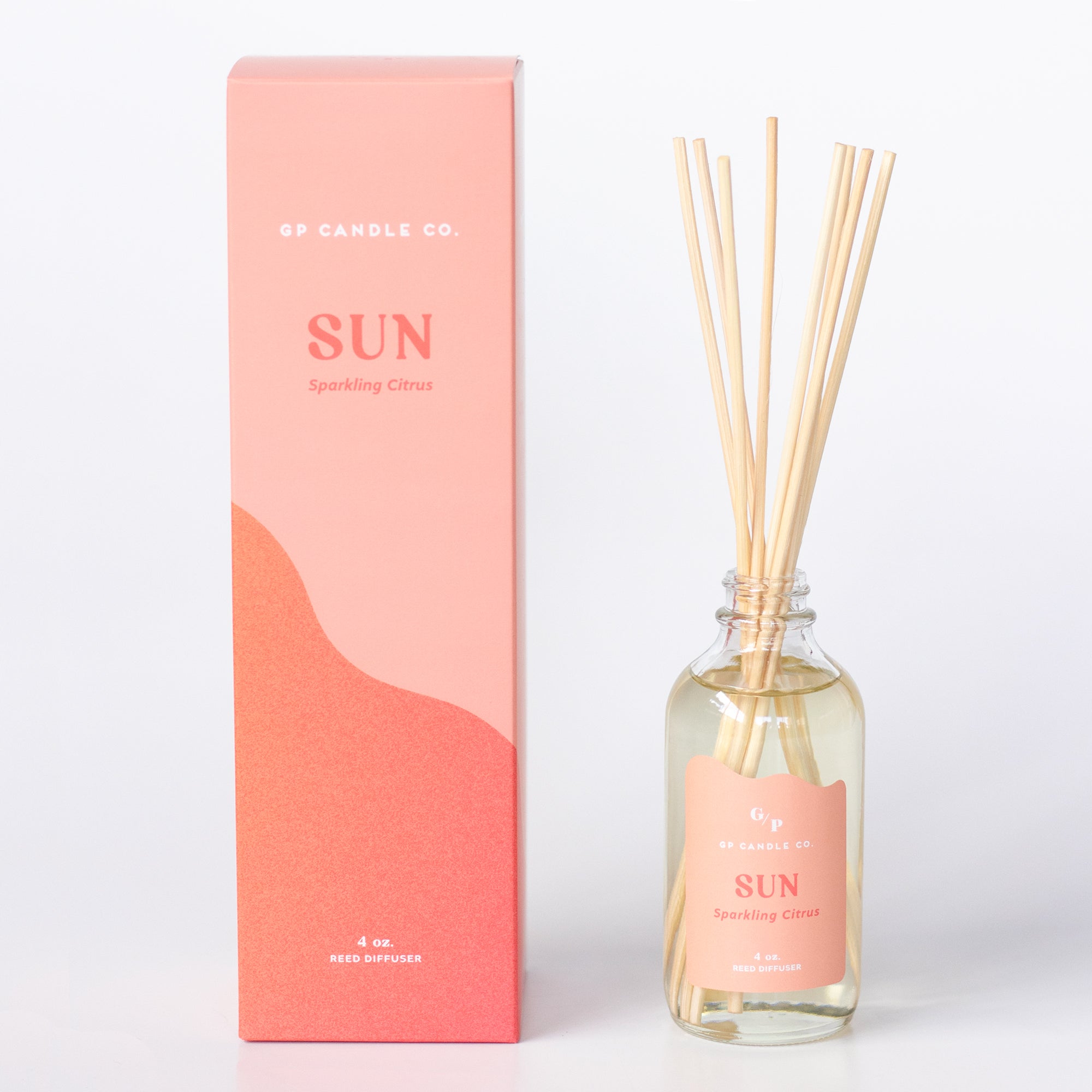 Sun 4 oz. Hue Reed Diffuser - Sparkling Citrus