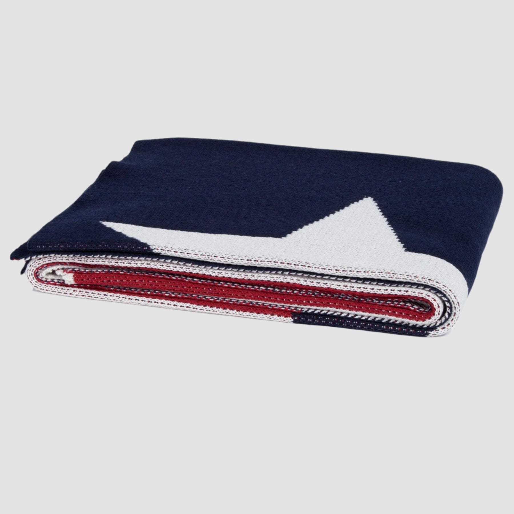 Cotton Sustainable Knit Throw Blanket - Texas Flag