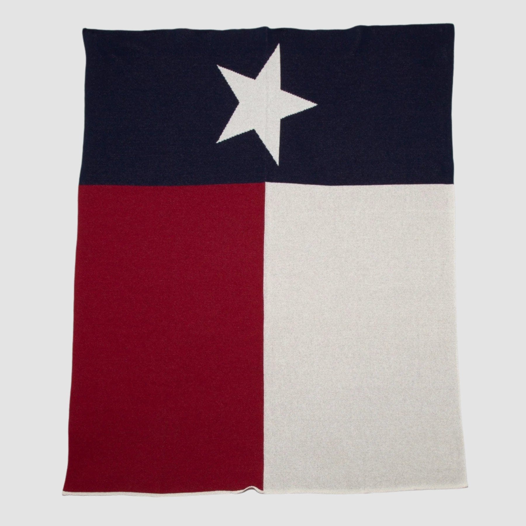 Cotton Sustainable Knit Throw Blanket - Texas Flag