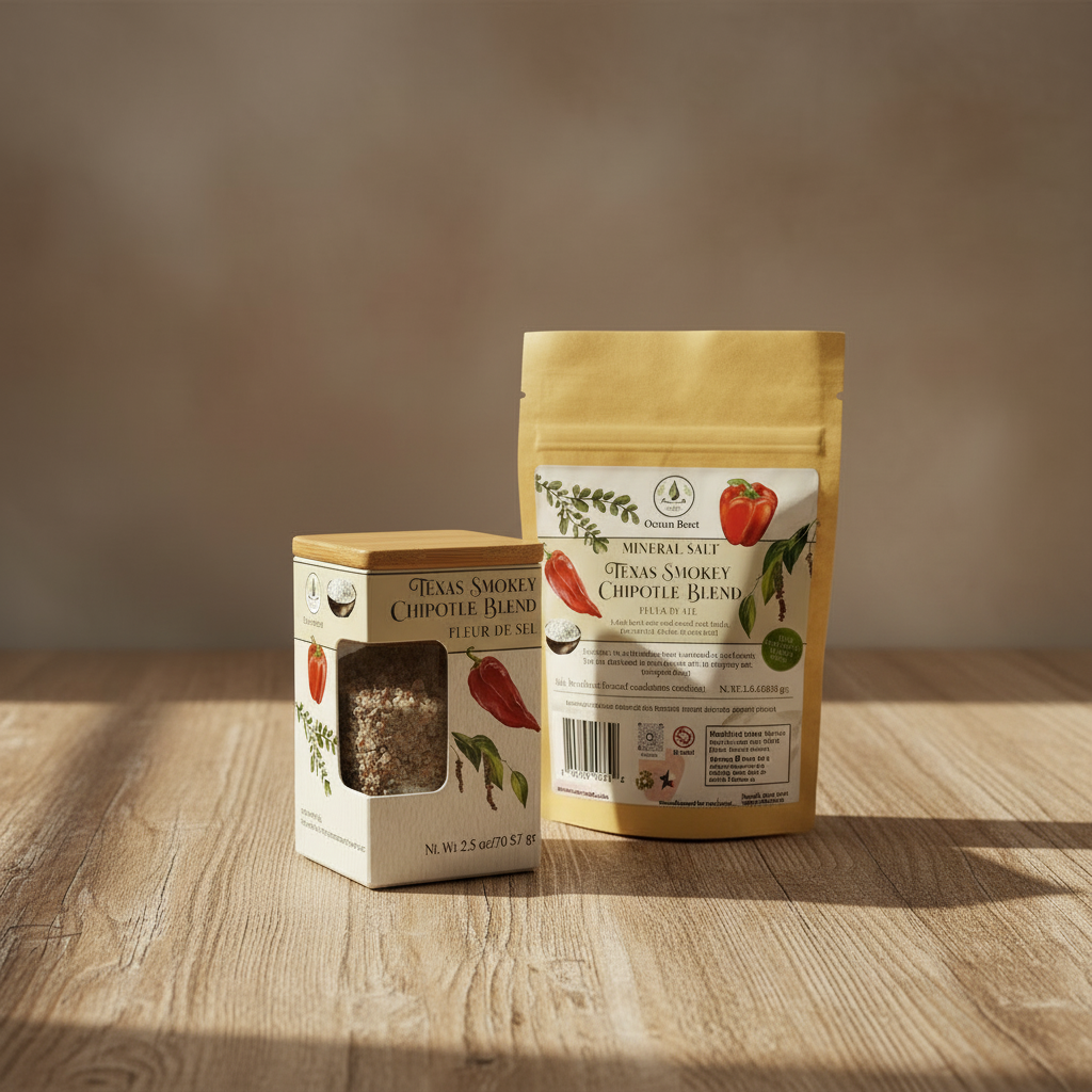 Texas Smokey Chipotle Fleur de Sel — Jar + Refill Bundle