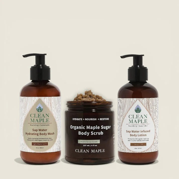 Maple Sugar Scrub Body Wash & Lotion Set