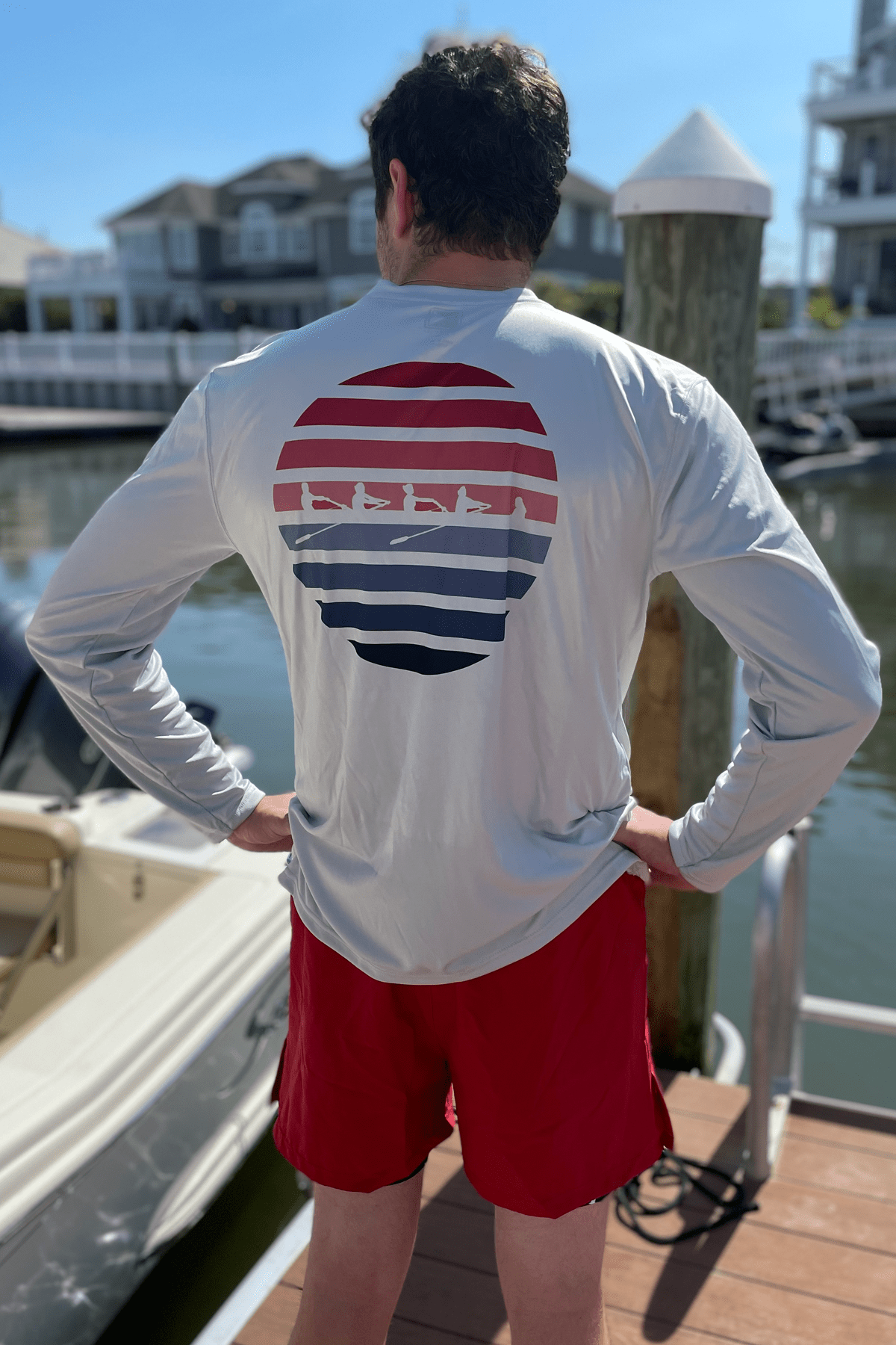Lightweight UV Protection Long Sleeve Shirt - Sunset Row