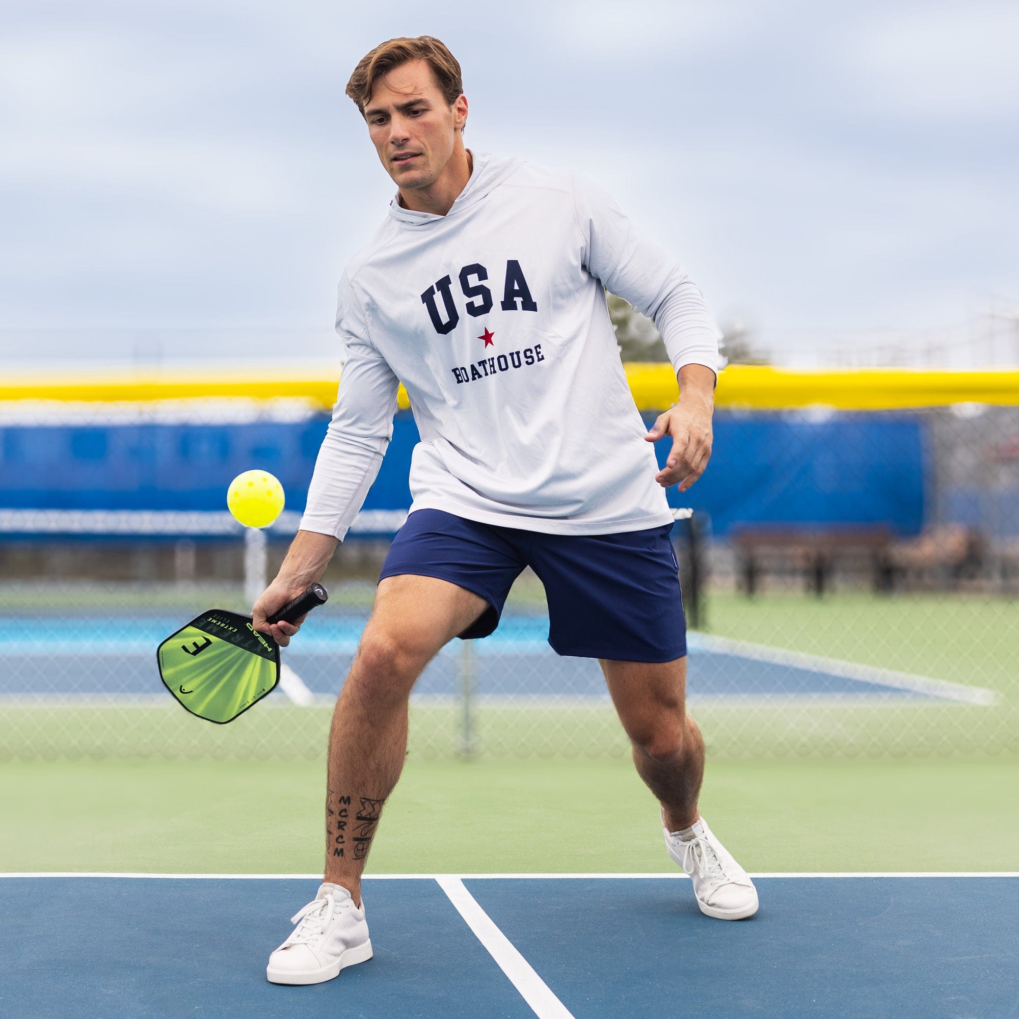 Lightweight UV Protection Long Sleeve Hoodie - USA & Logo