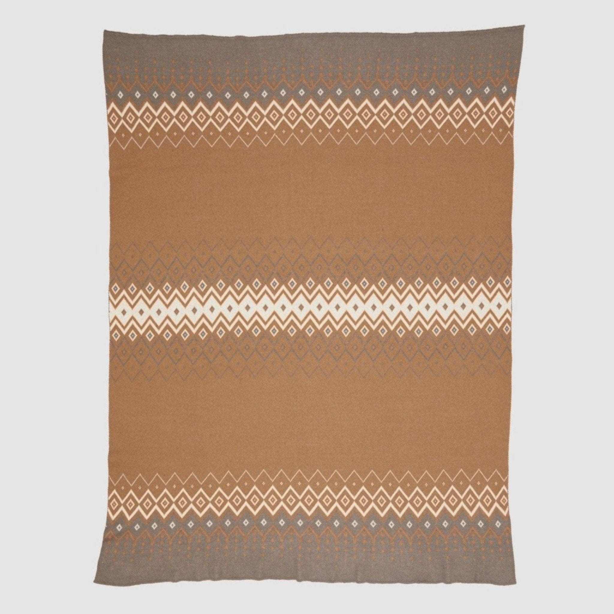 Cotton Sustainable Knit Throw Blanket | Fall Holiday Gift - Vintage Icelandic