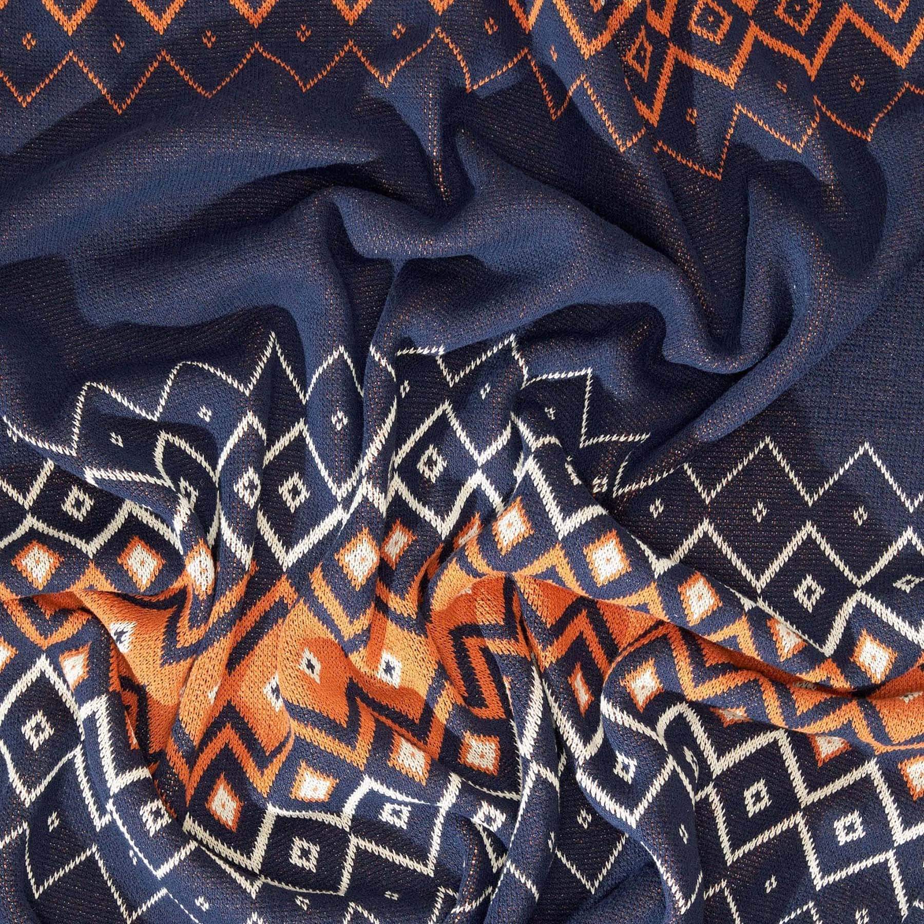 Cotton Sustainable Knit Throw Blanket | Fall Holiday Gift - Vintage Icelandic