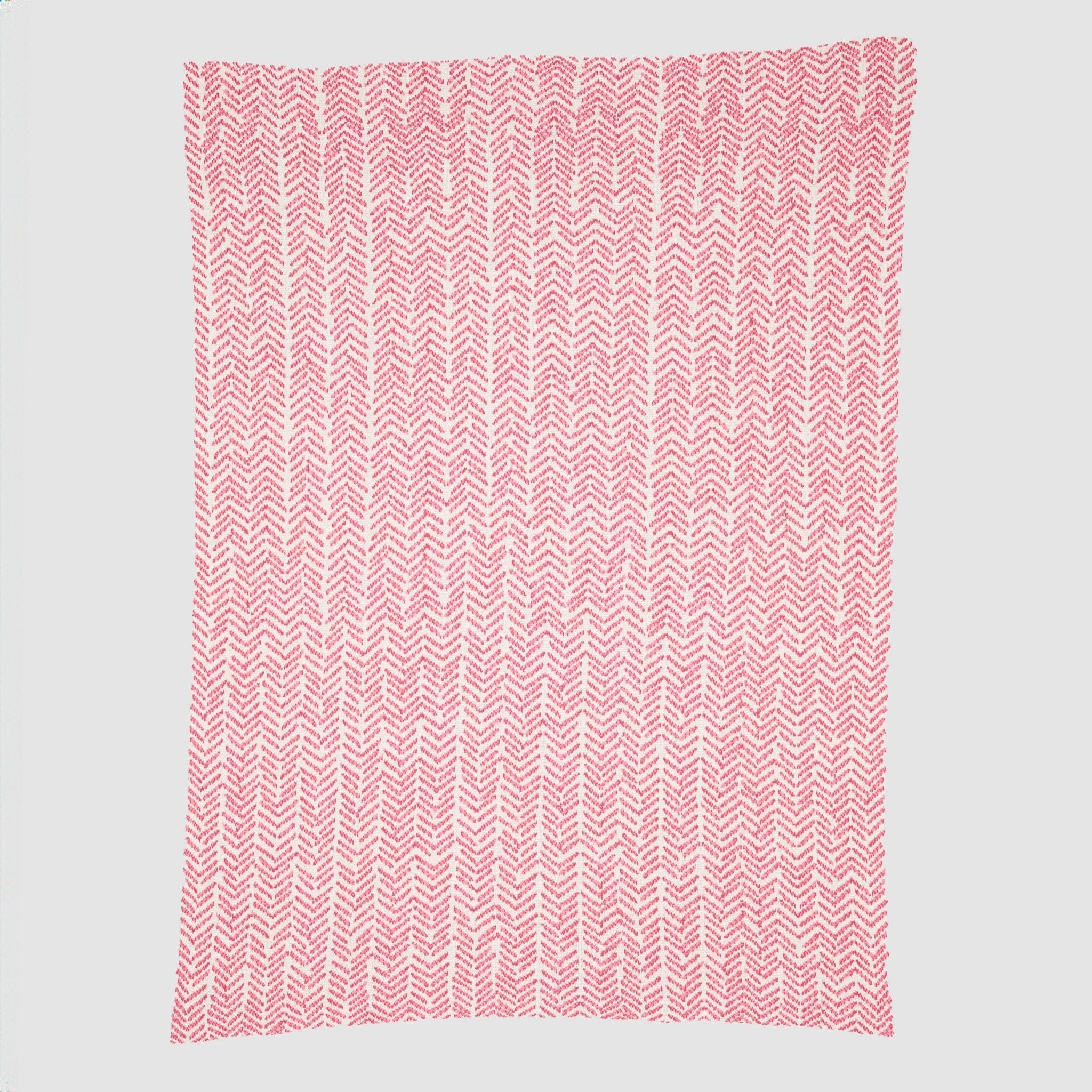 Sustainable Knit Warrior Throw Blanket - Pink