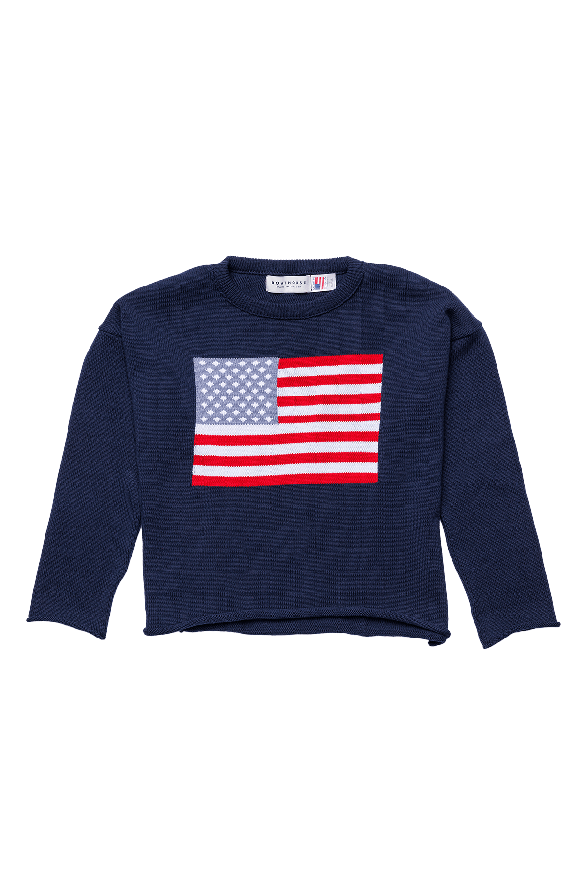 Cropped Midweight Sweatshirt - American Flag