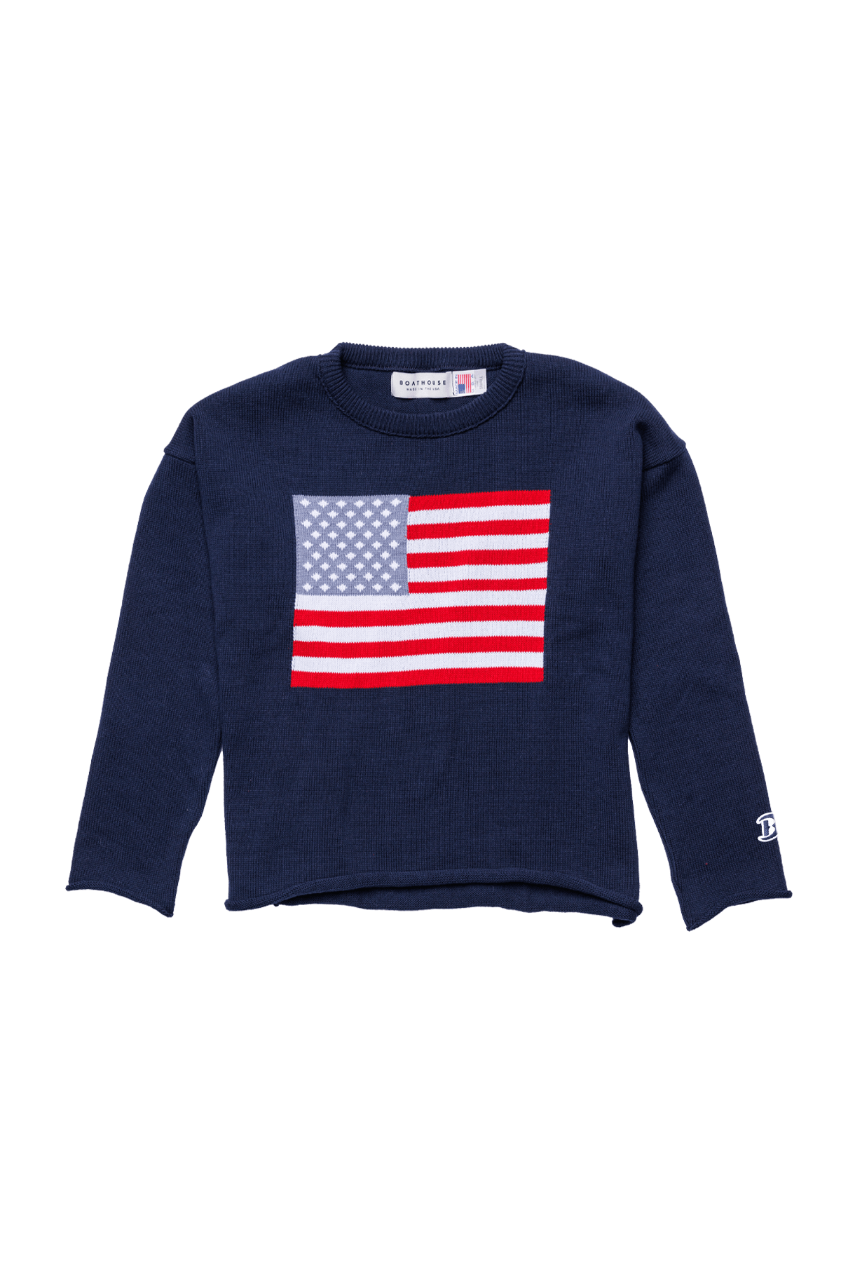 Cropped Midweight Sweatshirt - American Flag