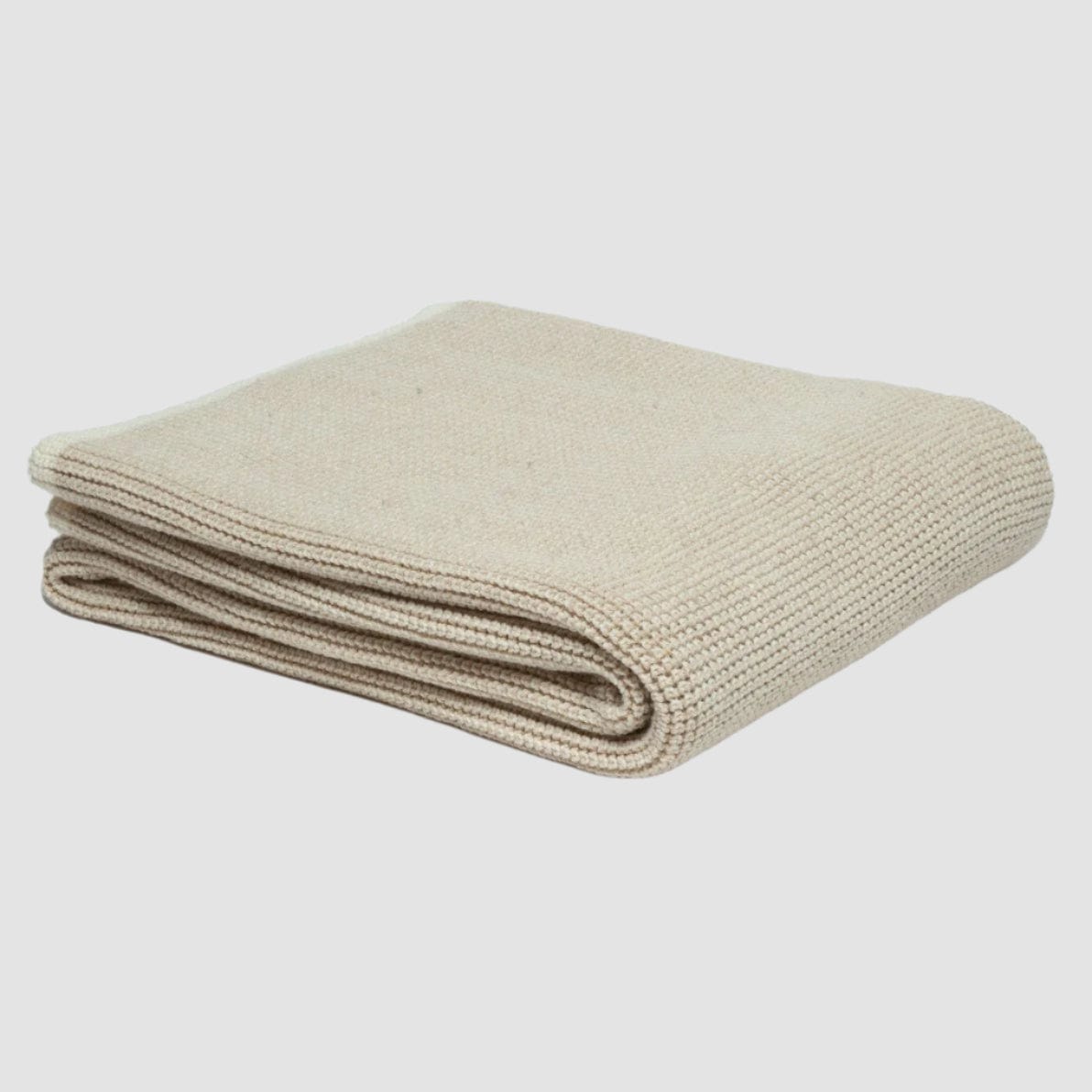 Merino Wool Sustainable Knit Solid Textured Throw Blanket - Wool Cardigan